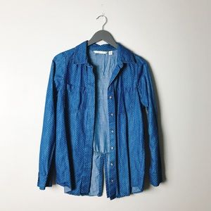 Lauren Conrad Chambray Button Up